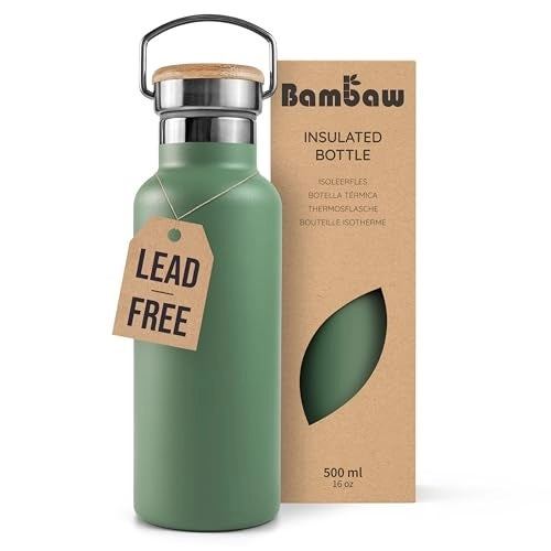 Bambaw Insulated Stainless Steel Water Bottle - 16 oz