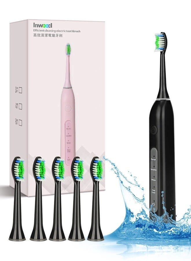 Inwood Rotating Electric Toothbrush - IPX7 Waterproof 2-Min Smart Timer Wireless Charging