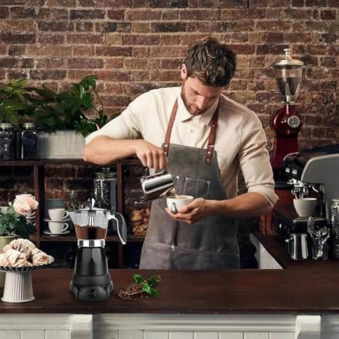 Electric Turkish Coffee Maker - 500ml Portable Even Heating