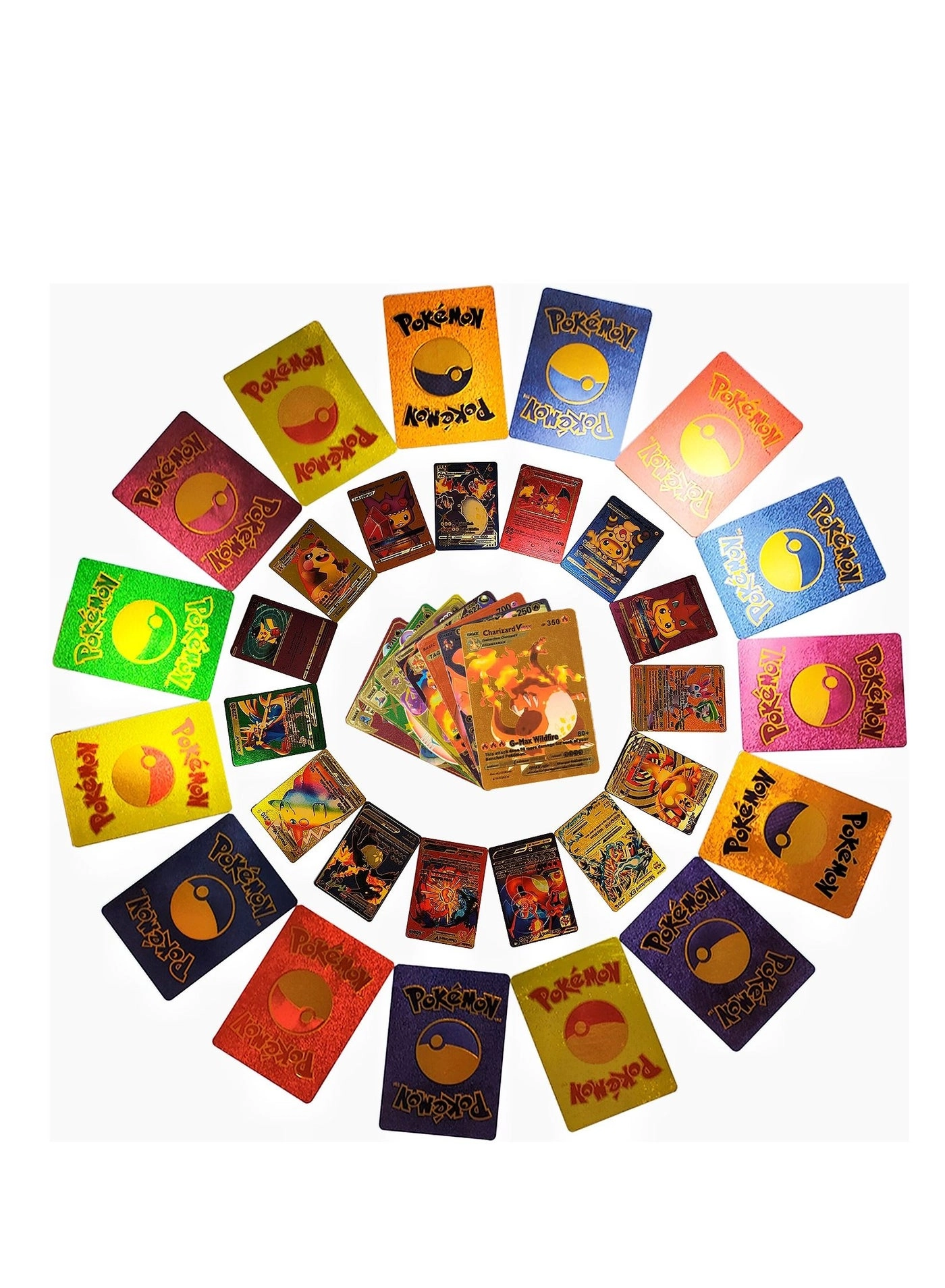 Assorted Cards Deck Box Set - Gold 55pcs