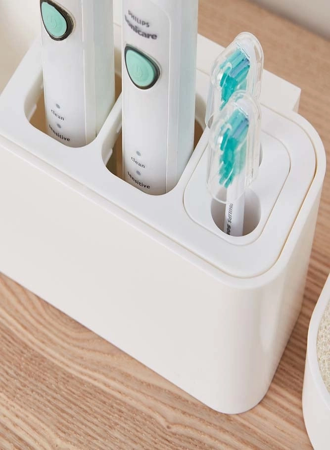 Wall-Mounted Electric Toothbrush Holder - 2pcs Auto Lock & Gravity Release