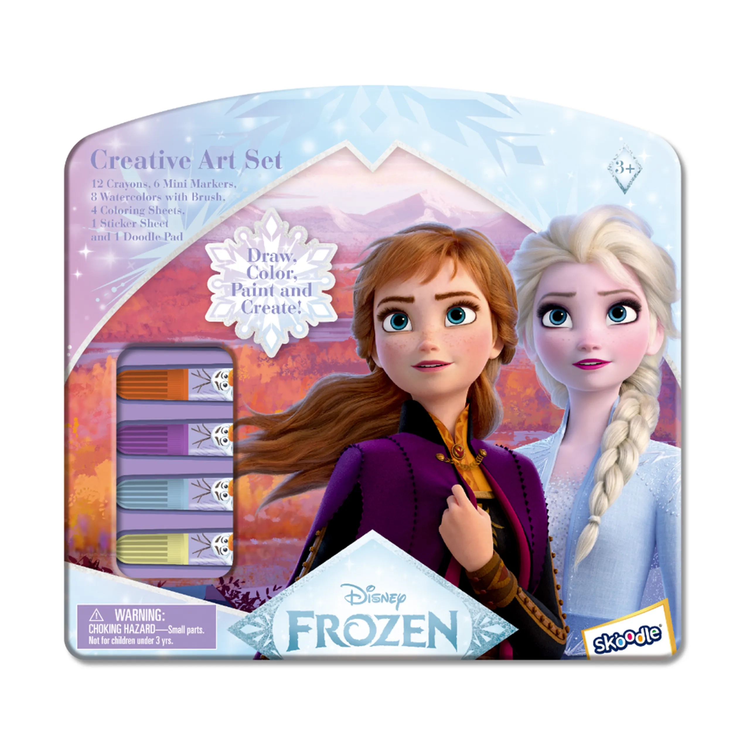 Disney Frozen Creative Art Set - 50+pcs crayons markers watercolors