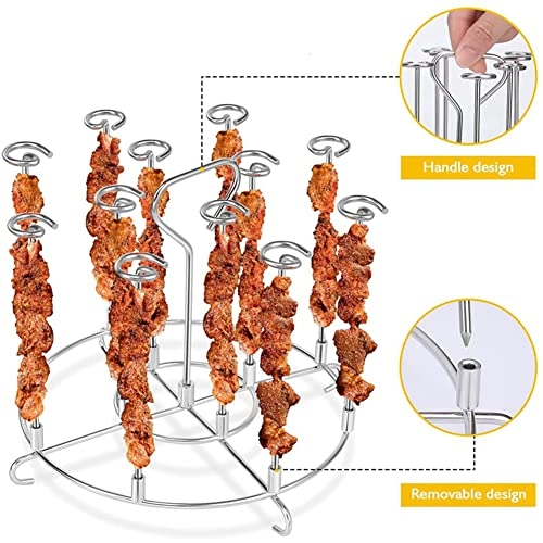 Air Fryer Skewer Rack - stainless steel 15 kebabs