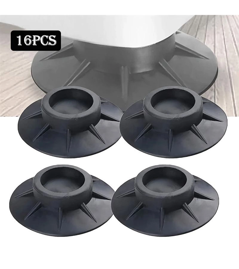 Generic Washing Machine Pads - 16-Piece Shockproof Anti-Slip