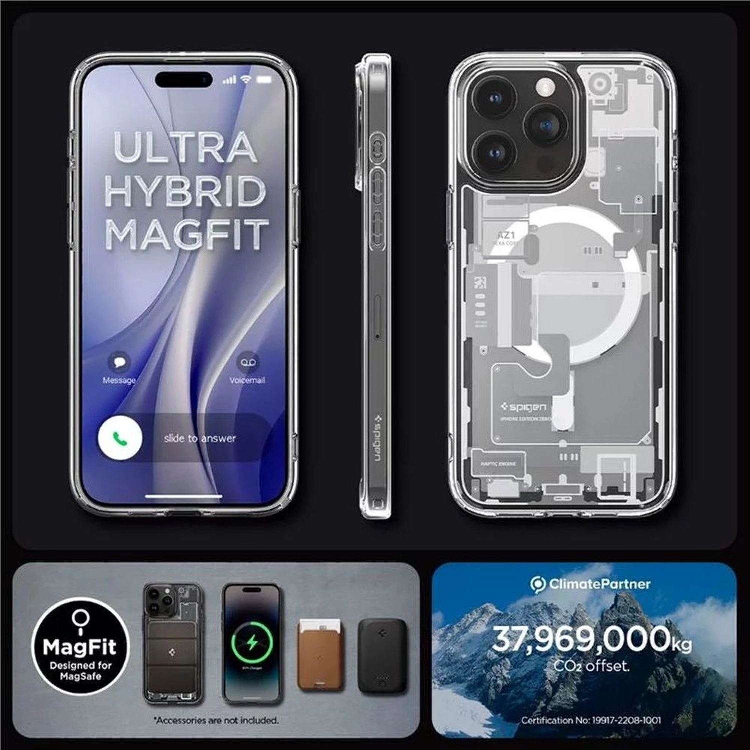 Ultra Hybrid MagFit Clear Case for iPhone 15 Pro