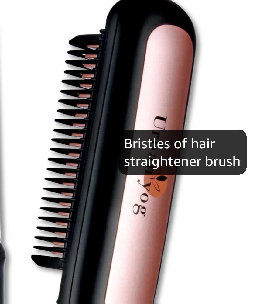 MakeMeeBold Hair Straightener Brush - 5 Temperature Controls Anti-Scald + MakeMeeBold Automatic Hair Curler - 4 Curl Settings 1200W