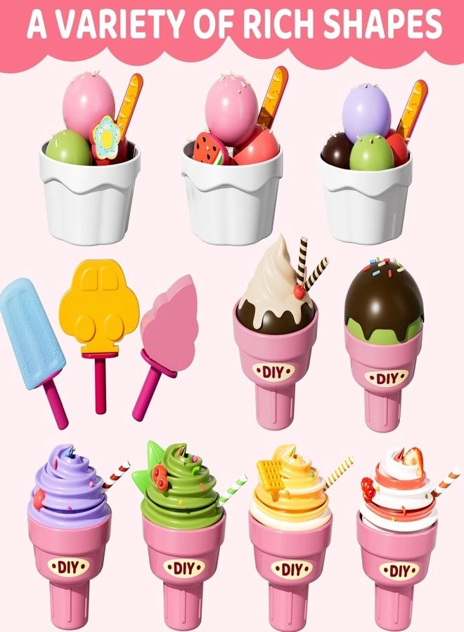 Ice Cream Toys Air Dry Clay Kit - 3+ years 80 pcs