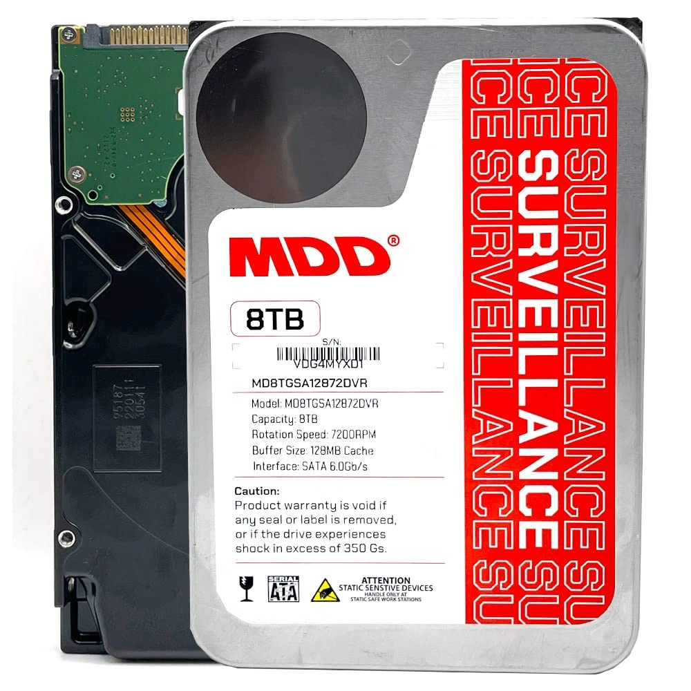 MaxDigitalData MDD 3.5" 7200rpm 128MB SATA 6Gb/s (MDD8TSATA12872DVR) - 8TB