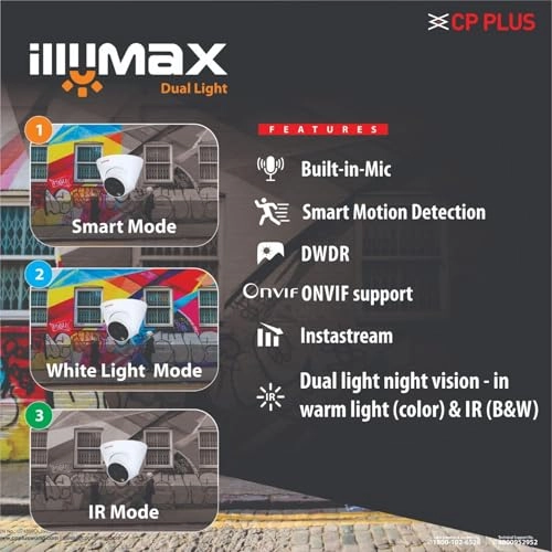 IP illumax 8 CH AI NVR + 4MP 2 Dome 5 Bullet IP Cameras + 2 TB HDD + 8+2 POE Switch + CAT 6 Cable