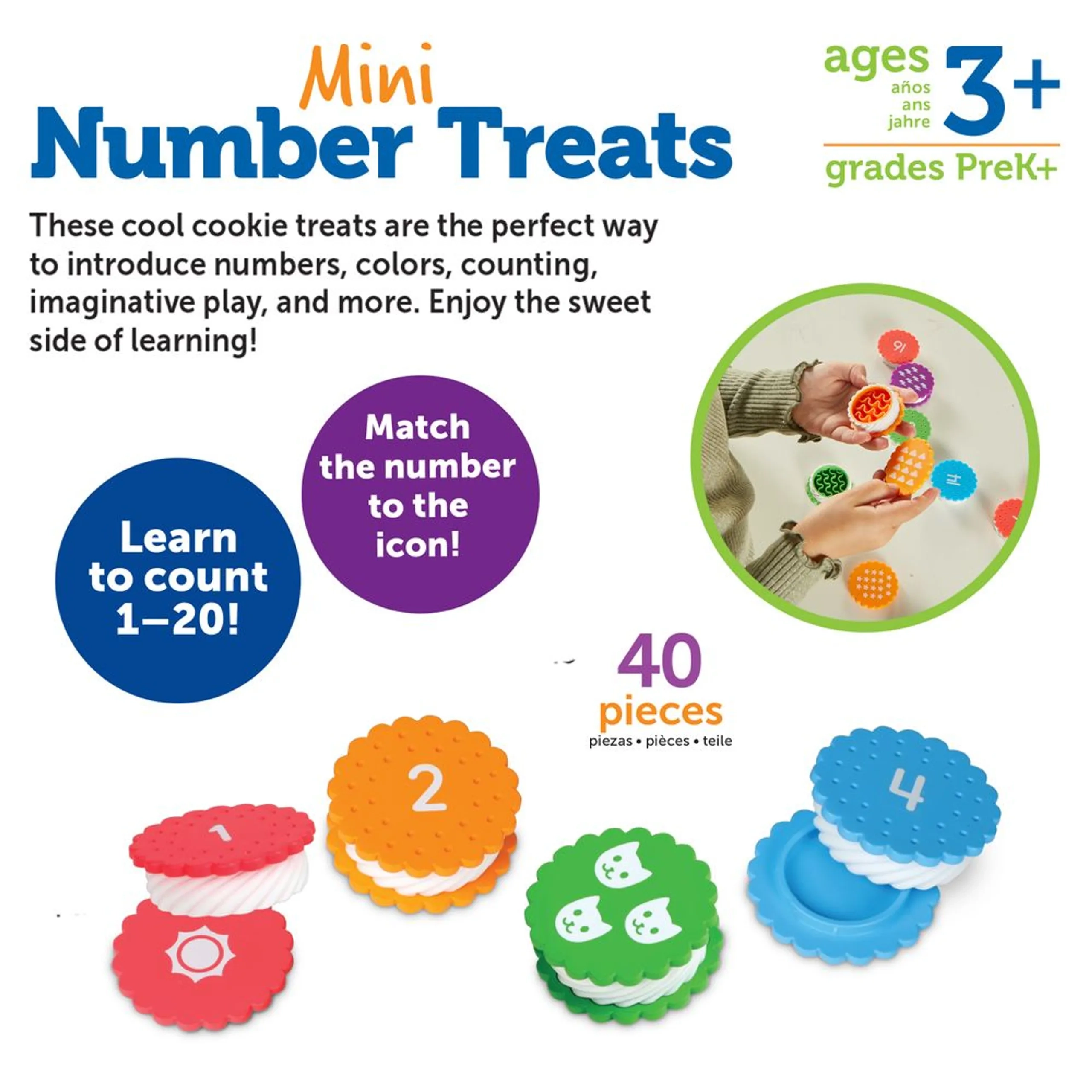 Mini Number Treats - Suitable for 3 years and above 40 pieces