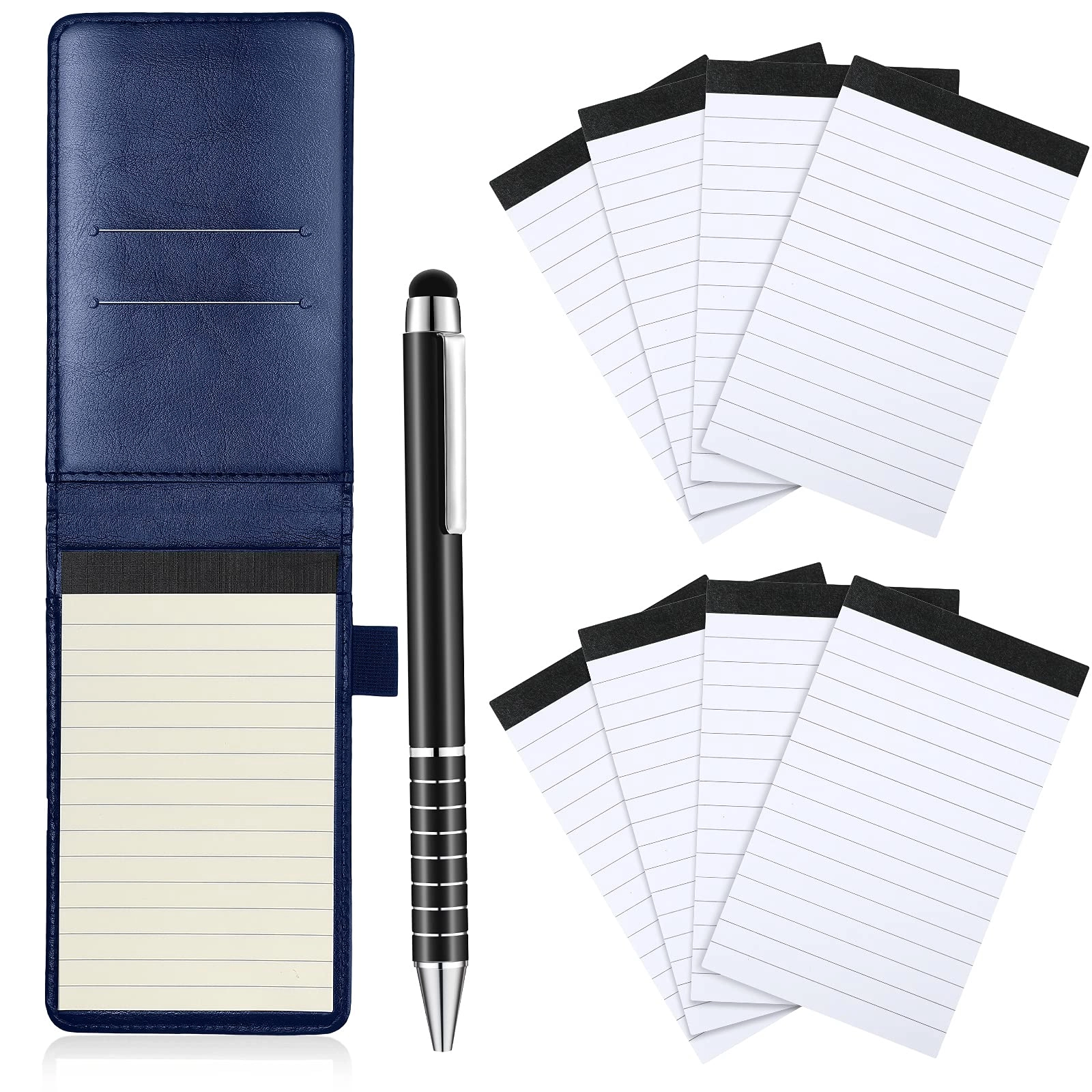 Outus Mini Pocket Notepad Holder - 50 Lined Sheets 10 Pcs