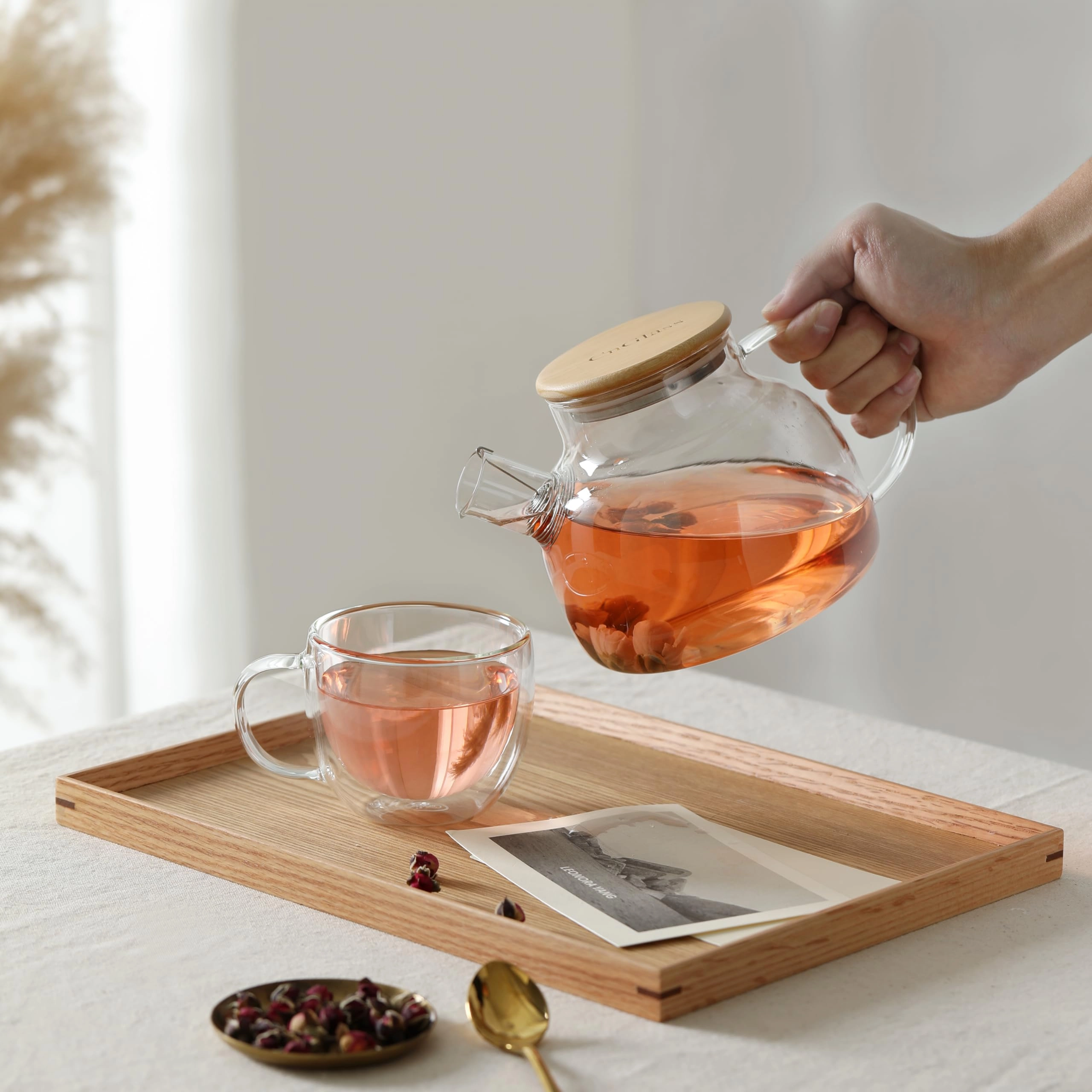 Glass Mug - 2 pcs - clear - 240 ml