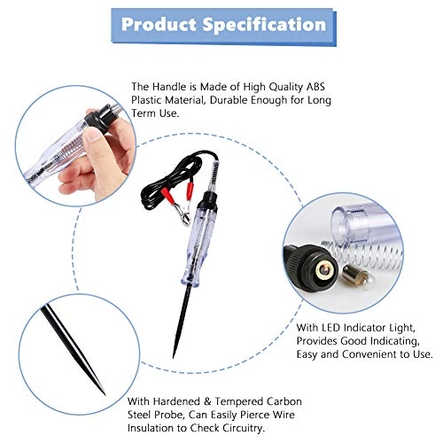 Electrical Circuit Tester - 20 AMP 6V-24V crocodile clip