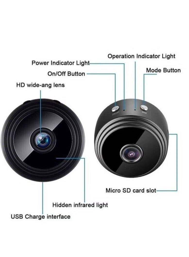 Mini WiFi Hidden Camera - 1080P Night Vision Motion Detection Bundle