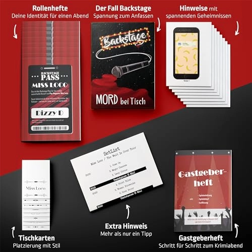 Crime Dinner for Home: The Backstage Case