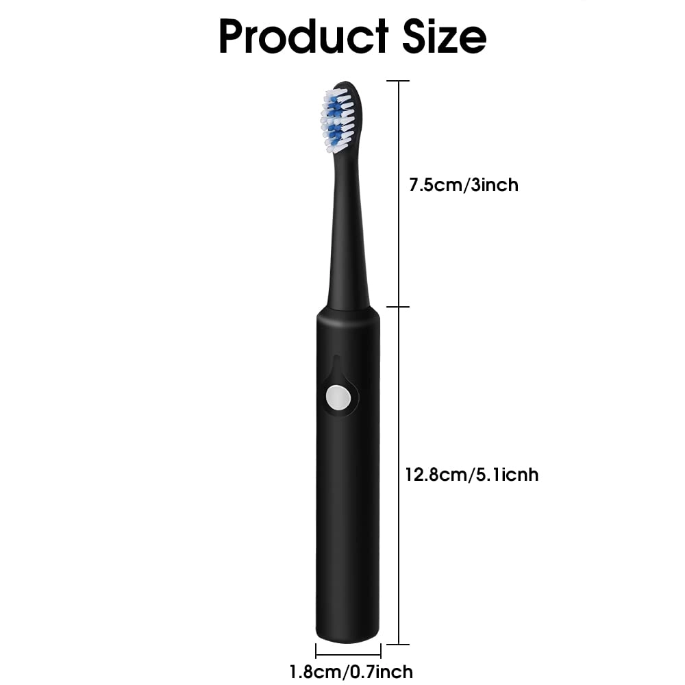 Sonic Electric Toothbrush - 40,000 Strokes per Minute 50 Days Battery 3 Brush Heads