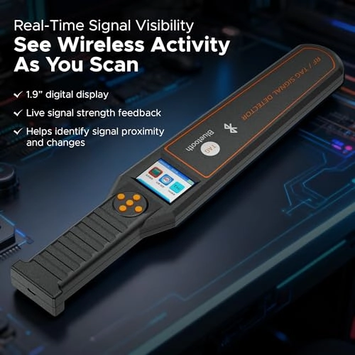 ProScan - Bluetooth GPS RF Detector 50MHz-6GHz Portable