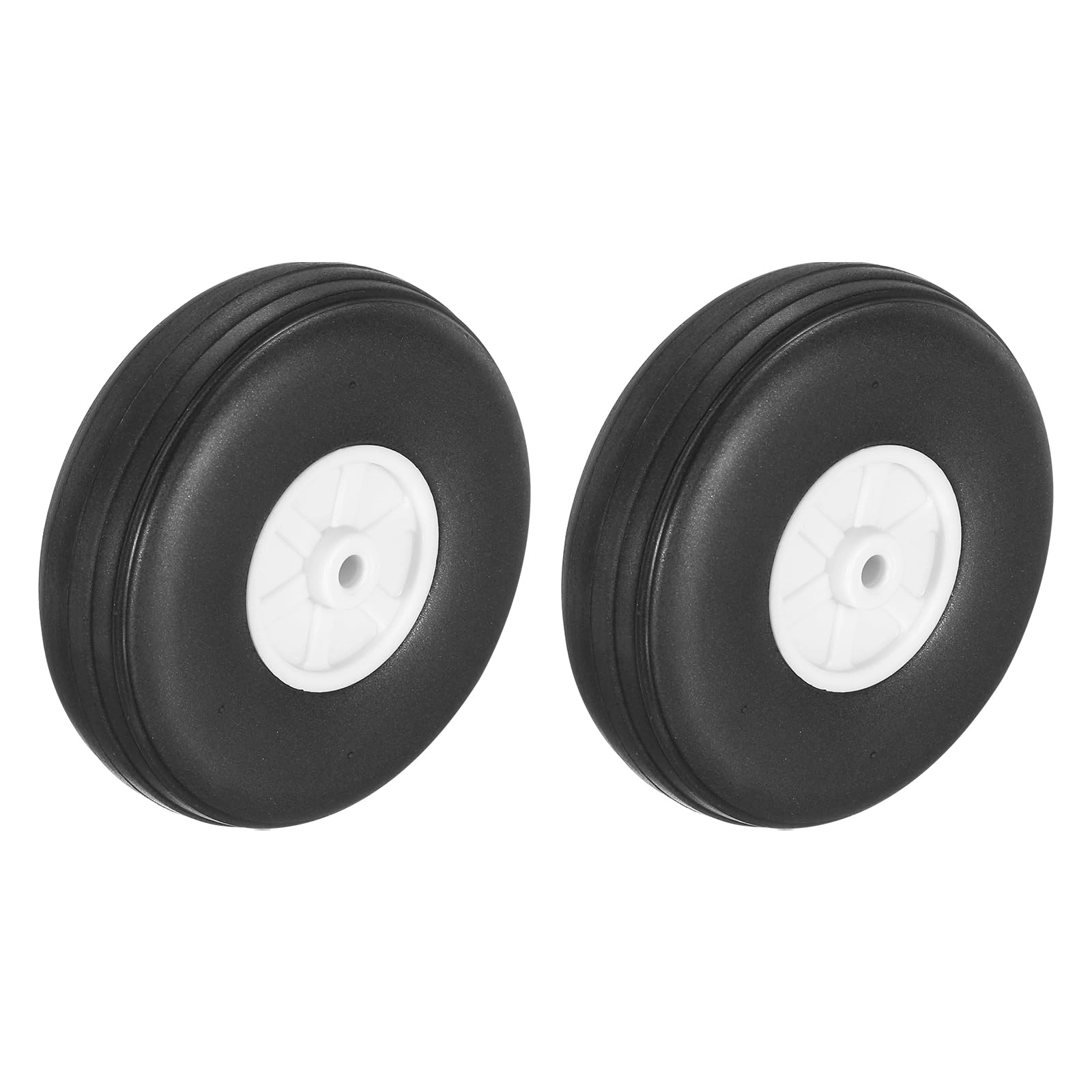 SourcingMap RC Airplane Wheels - 2.2 Inch 2 Pcs PU Sponge