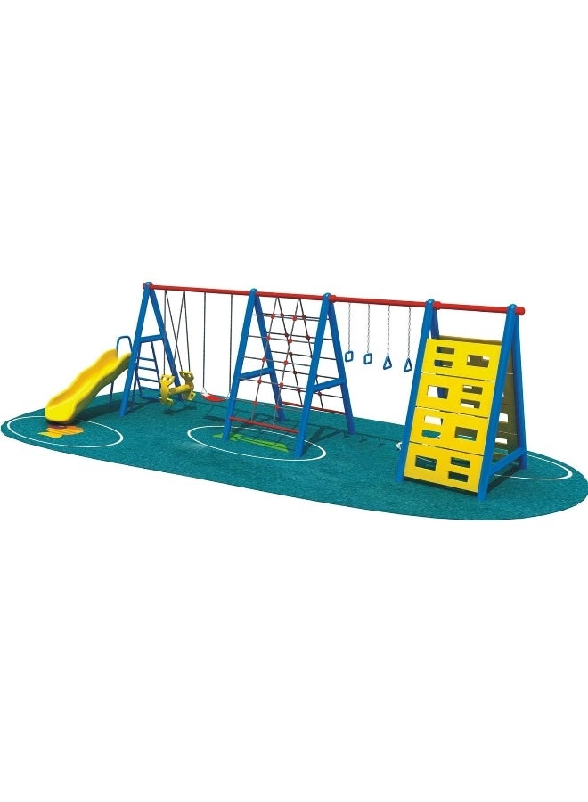 Multi Purpose Kids Outdoor Playing Equipments - 770x320x280cm 2+ Years