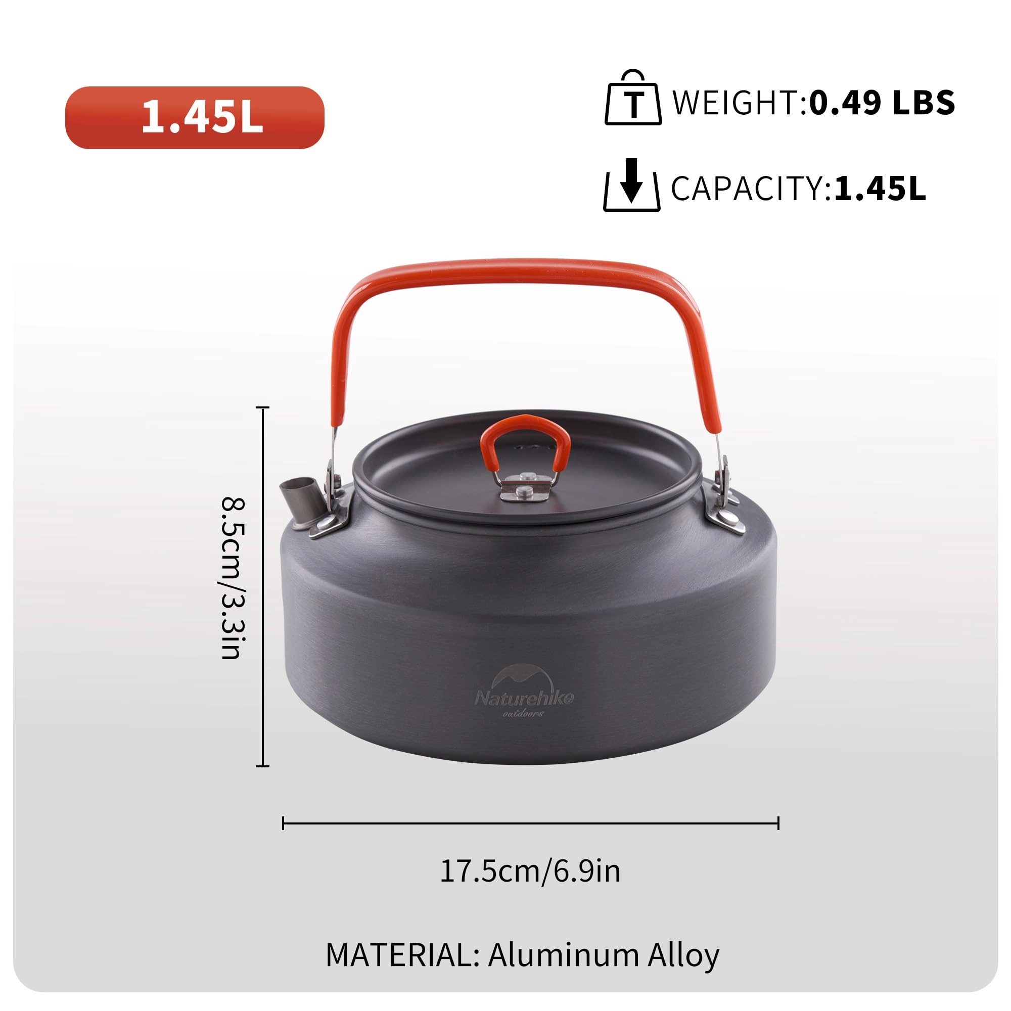 Camping Kettle - 1.0 Count 1.45 Liters