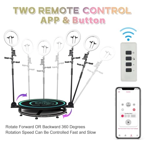 360 Photo Booth - 115cm Automatic Rotating