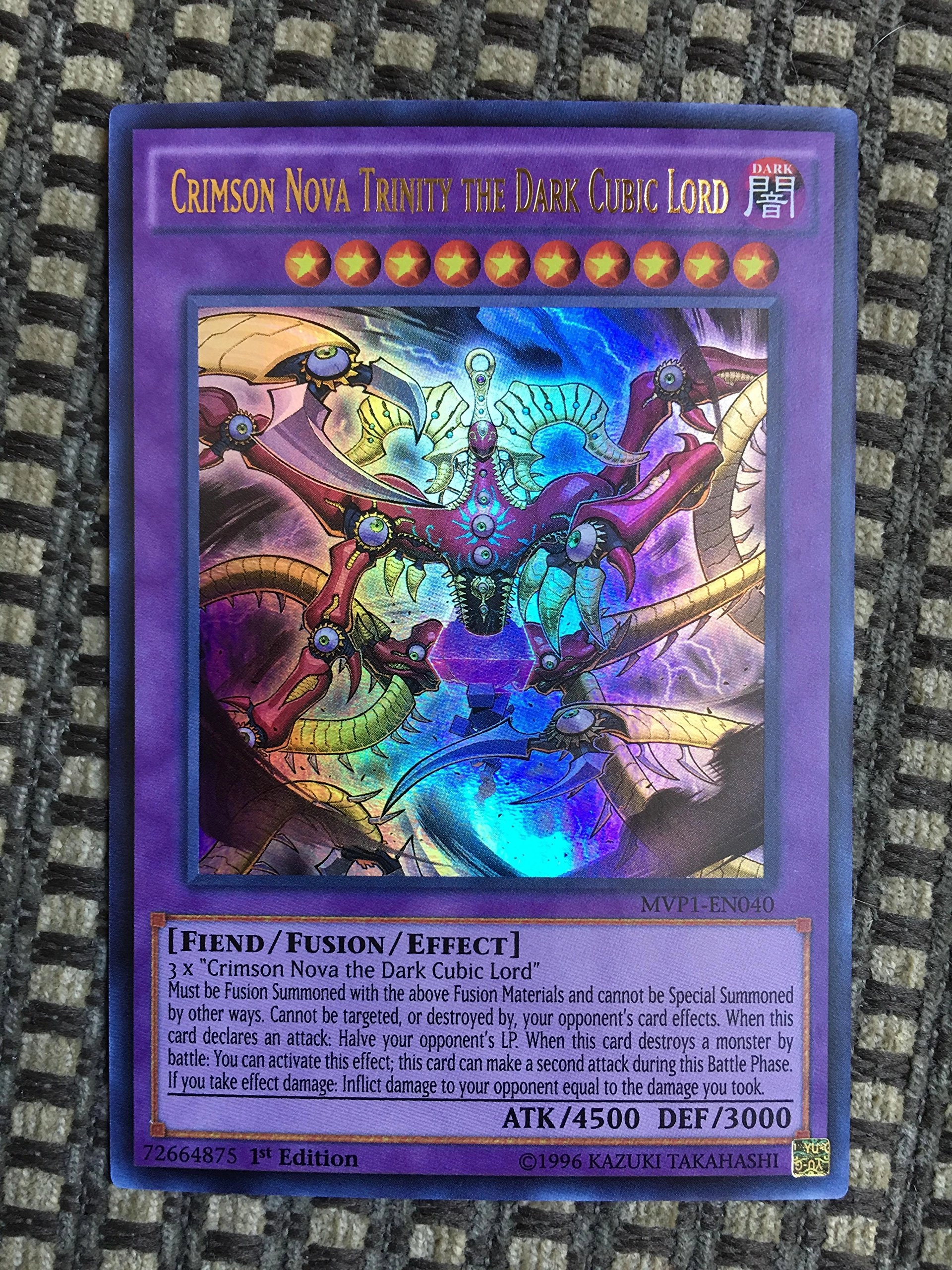 Konami Yu-Gi-Oh! Crimson Nova Trinity the Dark Cubic Lord MVP1-EN040