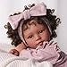 Callie Reborn Baby Doll - 20 Inch Soft Body Black Ages 3+