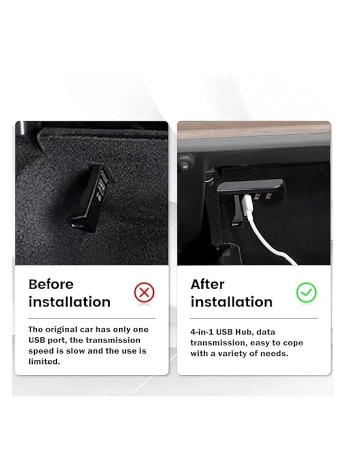 USB Hub - Tesla Model 3/Y 4-in-1
