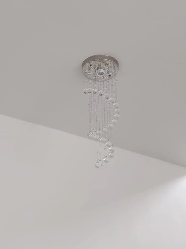 GA Crystal Glass Chandelier - 2 Foot Yellow LED