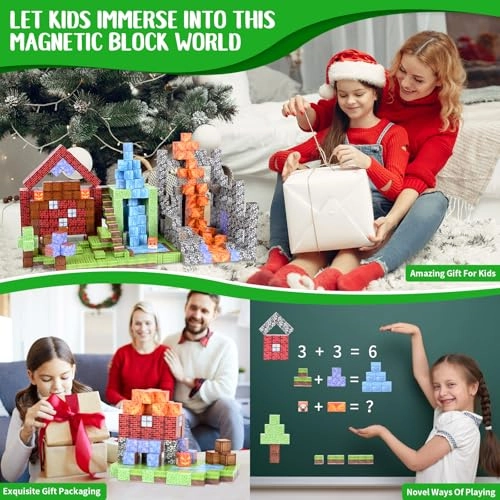 Magnetic Building Blocks (Building Toys-001) - Forest