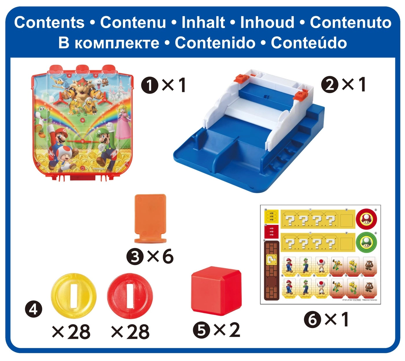 Super Mario Lucky Coin Game - Tabletop Skill and Action Game