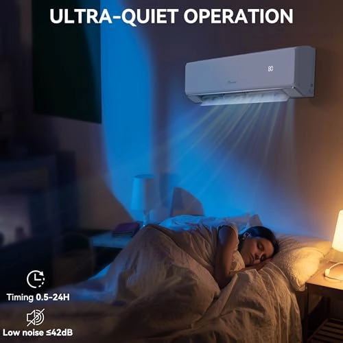 23 SEER2 24K BTU 3 Zone Mini Split AC/Heating System - WiFi 1825W