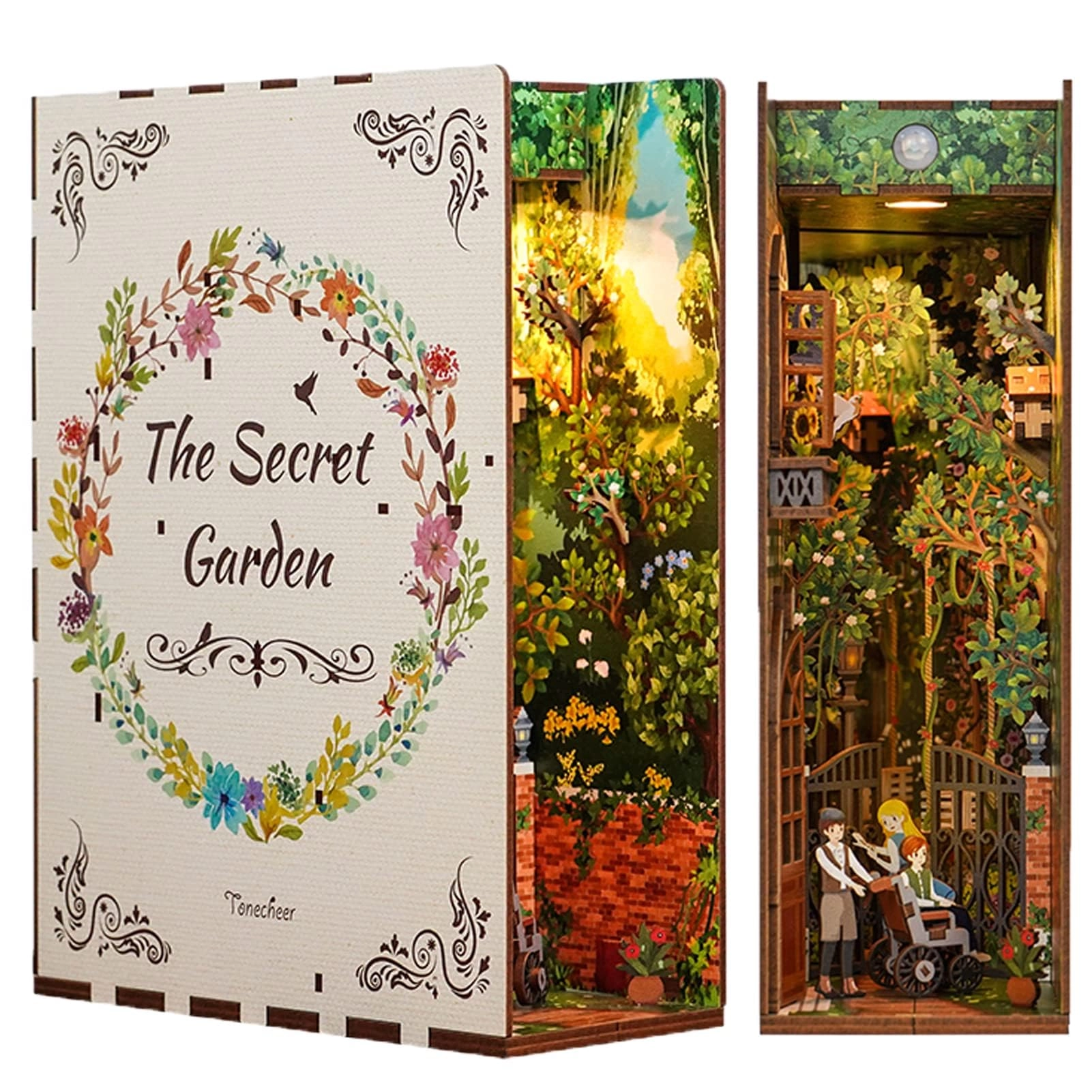 Roroom DIY Book Nook Kit - The Secret Garden 1/32