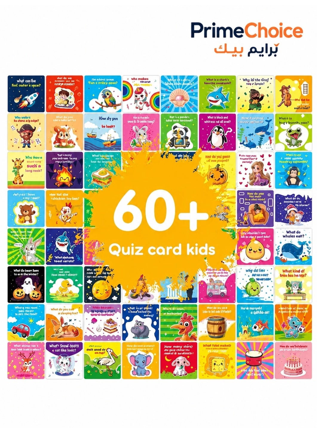 Prime Choice Kids Q&A Learning Cards