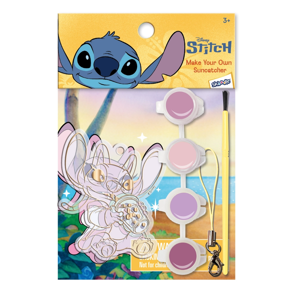 Disney Make Your Own Suncatcher - 1 Suncatcher 1 Brush 1 Lanyard 4 Colors