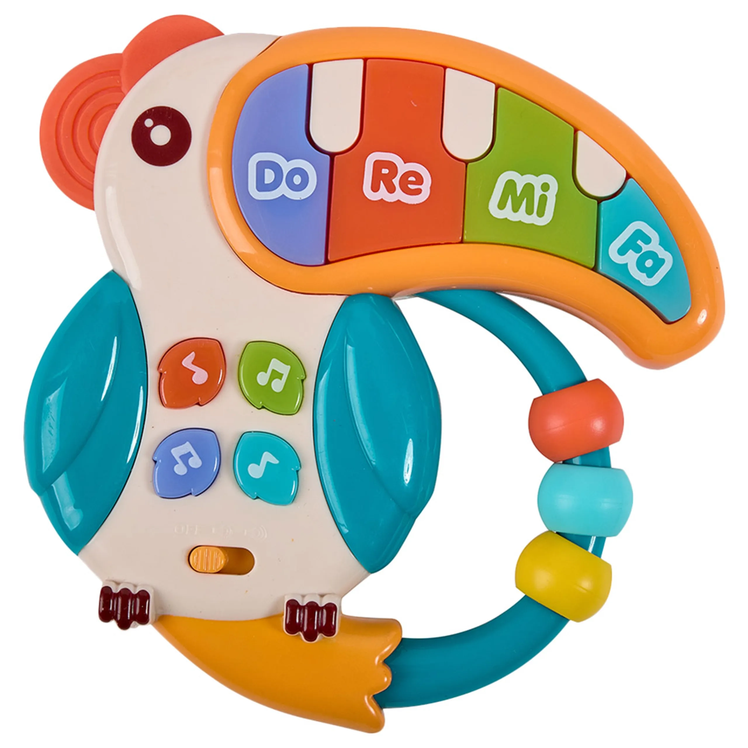 Eurekakids Mini Piano Musical Sensory Tucan - 5 melodies 18 Months