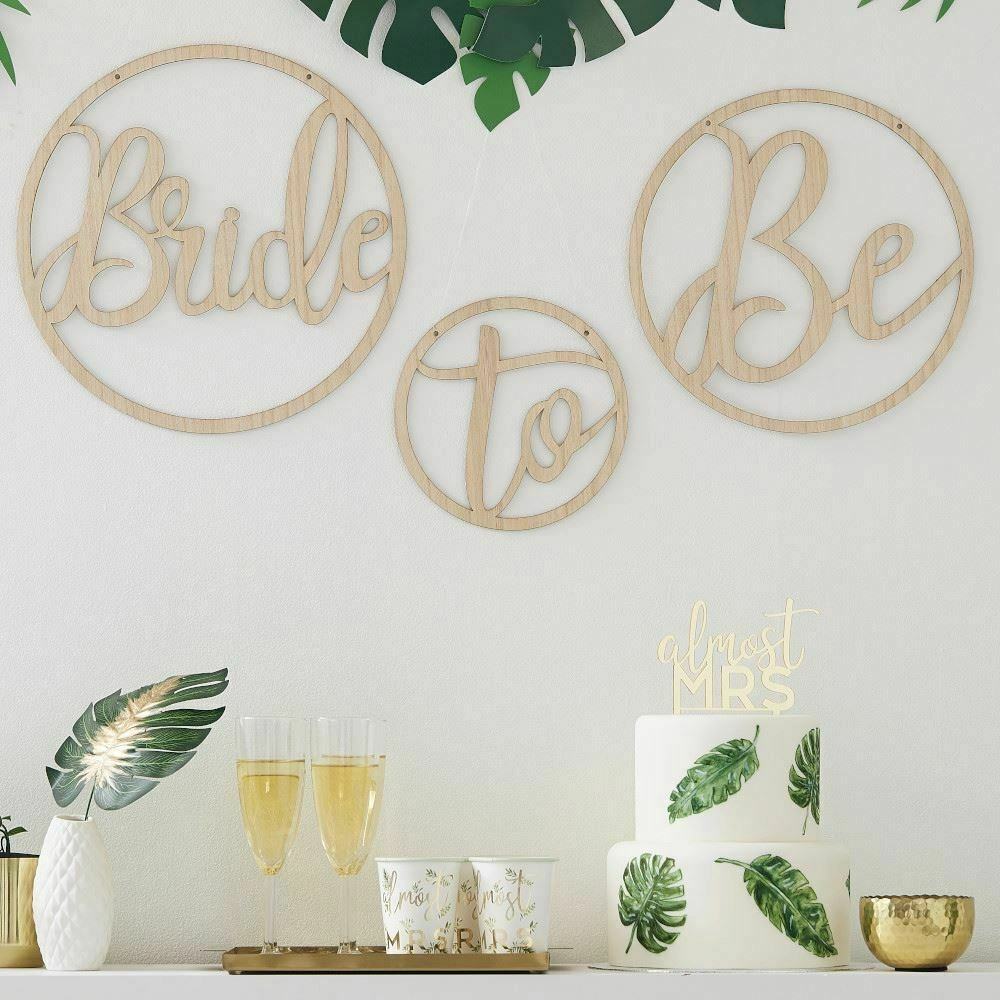 Party Zone Bride to Be Decoration Hoops - three hen party