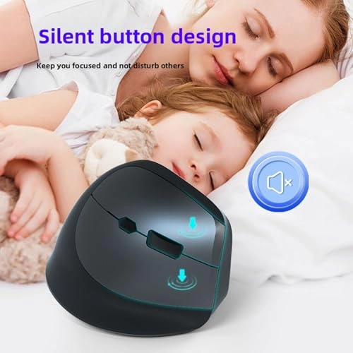 Ergonomic Vertical Mouse - Dual Mode 2.4G Bluetooth