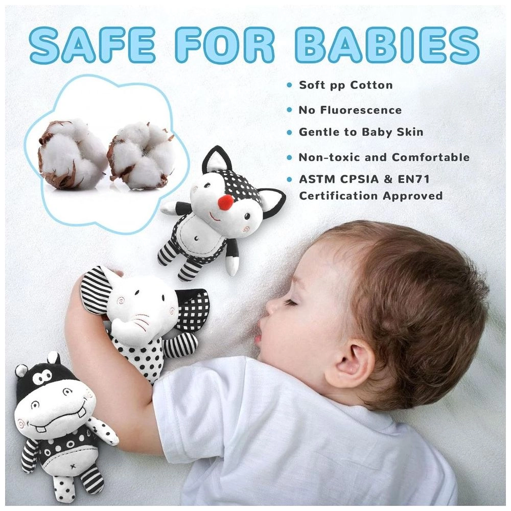 Baby Stroller Plush Hanging Mobile Rattle Toy - Suitable for 3 months and above