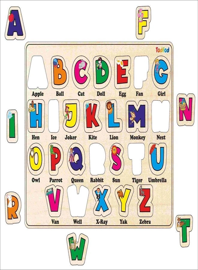 Gujarati-English Bilingual Wooden Puzzle - 3-8