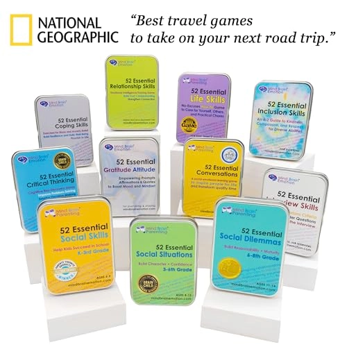 52 Essential Coping Skills for Kids - 5 - 15 years 52 pieces