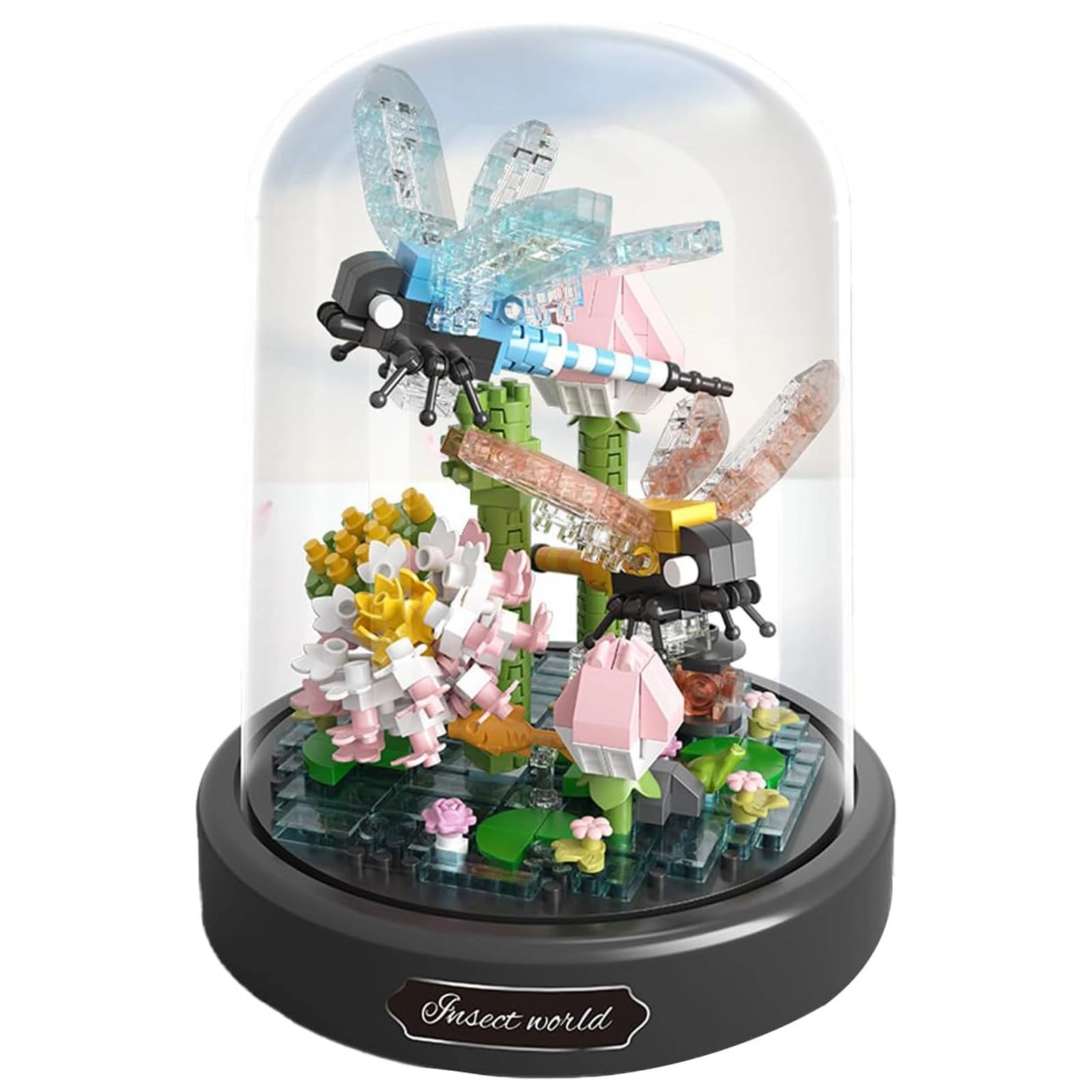 YINcrinx Dragonfly Eternal Flower - Construction Toy Interior Decoration