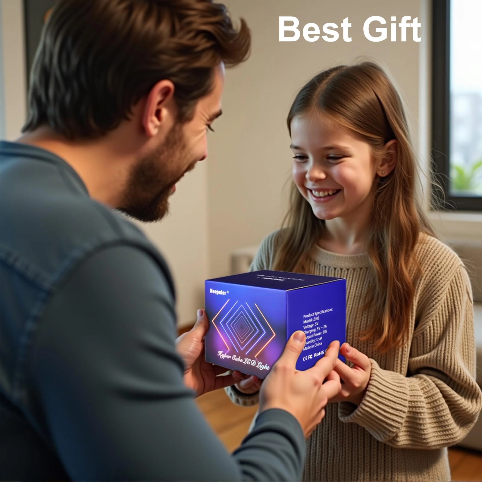 Hyper Cube - LED Table Lamp Color-Changing Music-Sync