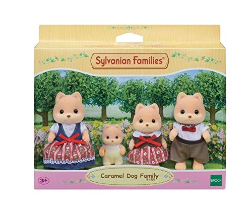 Caramel - Animal - Caramel Dog Family - 36.0 Caramel,Sylvanian 4 4 figures