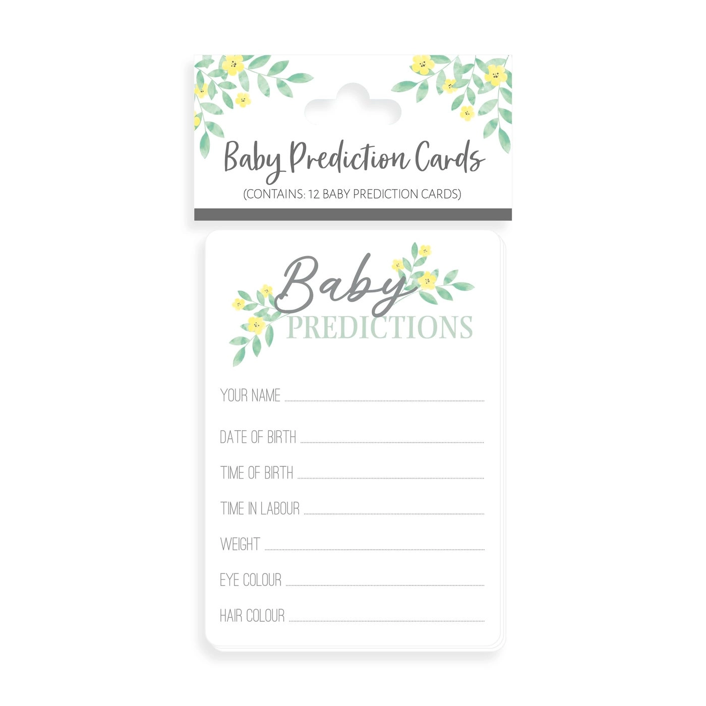 Eurowrap Baby Prediction Cards - 12 pieces