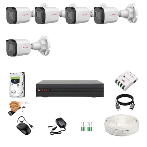 2.4MP DVR - 8CH + 2.4MP Dome Camera + 2.4MP Bullet Camera + Hard Disk - 2TB + SMPS + CCTV Coaxial Cable