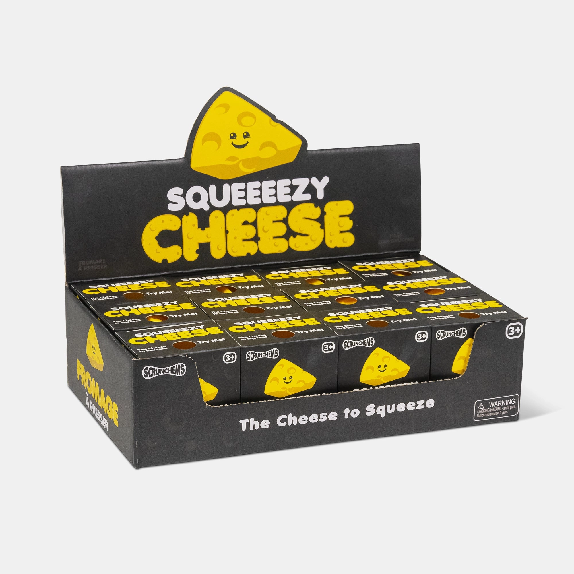 BORDERS Squishy Cheese Squeezy Cheese 5 cm Yellow