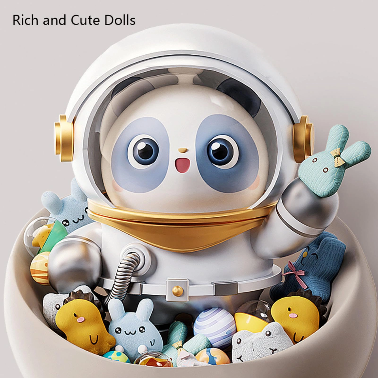 Claw machine - mini remote control 2 Panda dolls