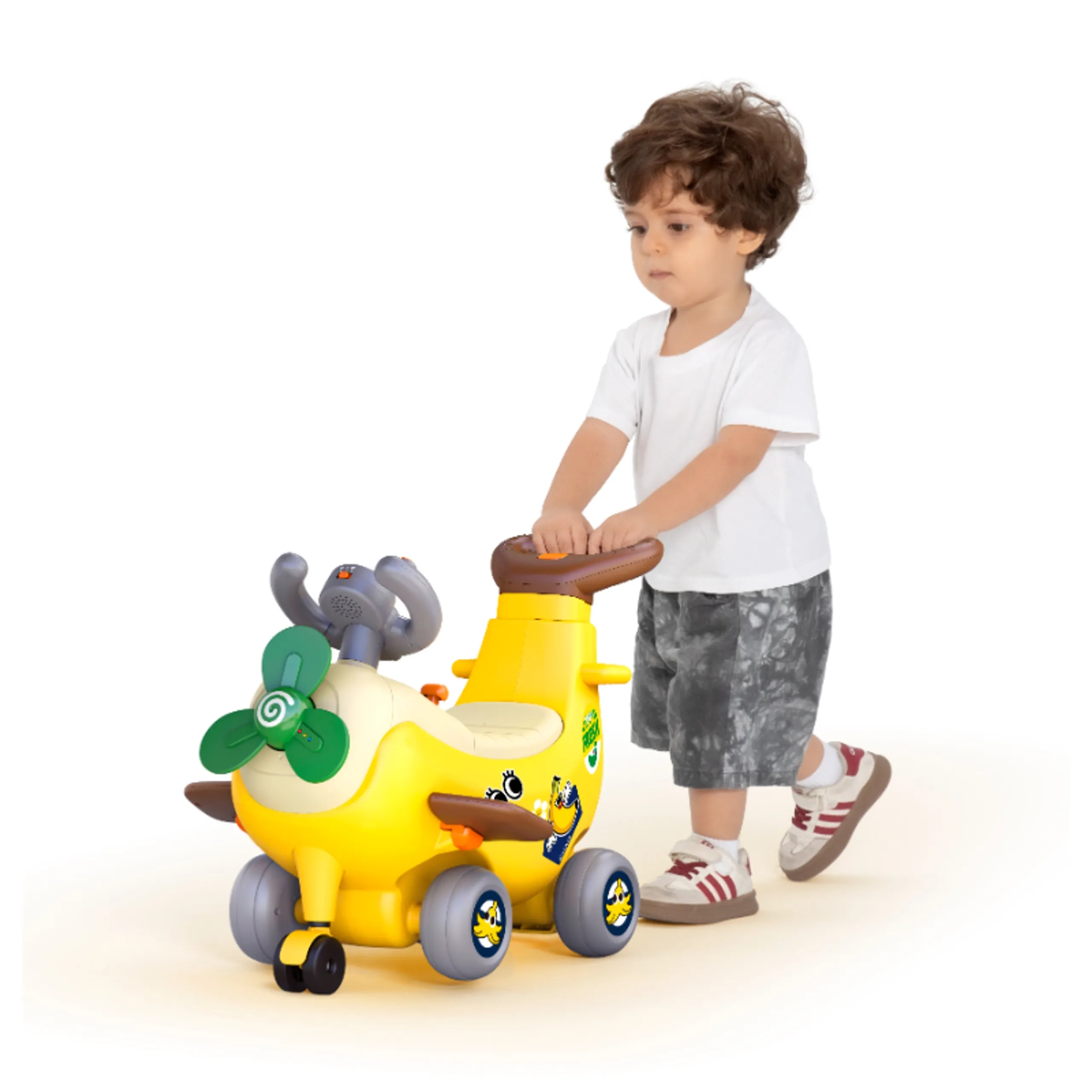 4-in-1 Ride-on & Push Around Banana Plane Walker - 12 months+ Indoor/Outdoor