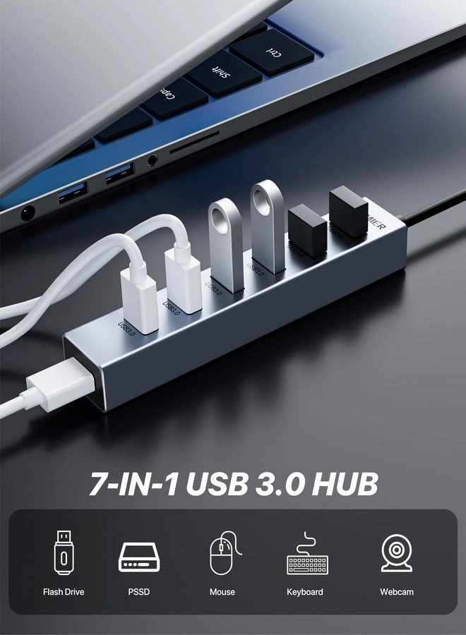 USB C HUB - 7 Port USB 3.0 5Gbps